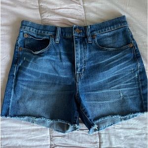 Madewell high-rise denim shorts